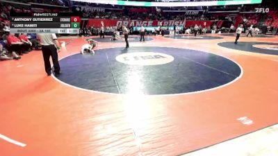 3A 165 lbs 3rd Place Match - Luke Hamiti, Joliet (Catholic Academy) vs Anthony Gutierrez, St. Charles (East)