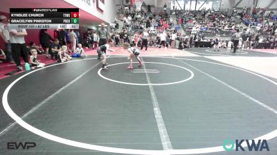 67 lbs Rr Rnd 1 - Kynslee Church, Team Tulsa Wrestling Club vs Gracelynn Pinkston, Pocola Youth Wrestling