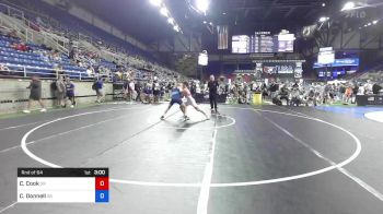 126 lbs Rnd Of 64 - Colby Cook, Oregon vs Cash Donnell, Oklahoma