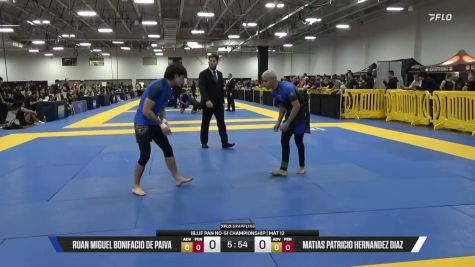 Matias Patricio Hernandez Diaz vs Ruan Miguel Bonifacio De Paiva 2026 Pan IBJJF Jiu-Jitsu No-Gi Championship