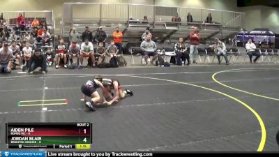 49 lbs Round 1 (4 Team) - Jordan Blair, Brighton Orange vs Aiden Pile, Romeo WC