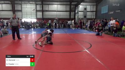 73 lbs Quarterfinal - Destiny Coronel, Team Quiet Storm vs Sawyer Fowler, CRWA