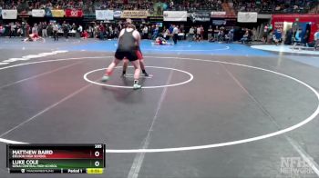 285 lbs Cons. Round 1 - Luke Cole, Kenai Central High School vs Matthew Baird, Eielson High School