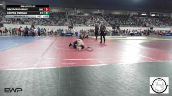 87 lbs Round Of 32 - Grayson Ishmael, Broken Arrow vs Ashton Ornelas, Deer Creek Wrestling