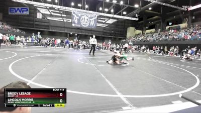 90-95 lbs Quarterfinal - Lincoln Morris, Derby Wrestling Club vs Brody LeSage, Beloit