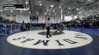 145 lbs Quarterfinal - Emma Igarashi, South Torrance vs Suki Saucedo, El Toro