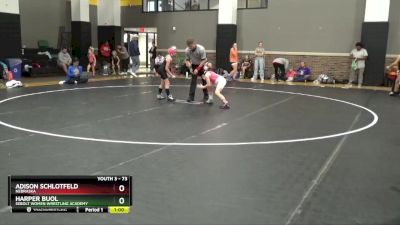 73 lbs Round 1 - Harper Buol, Sebolt Women Wrestling Academy vs Adison Schlotfeld, Nebraska