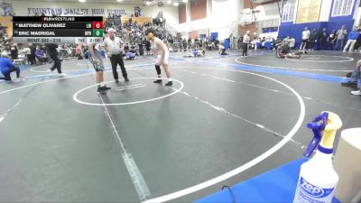 215 lbs Champ. Round 2 - Eric Madrigal, Newport Harbor vs Matthew Olivarez, La Mirada