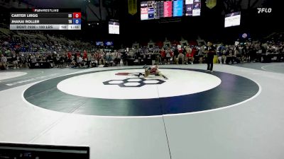 100 lbs Cons. Sub-rd Of 32 - Carter Lirgg, SC vs Jhakai Roller, TN