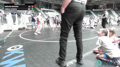 80 lbs Rr Rnd 1 - Brinlee Brooks, SE Girls vs Amelia Garcia, NW Girls