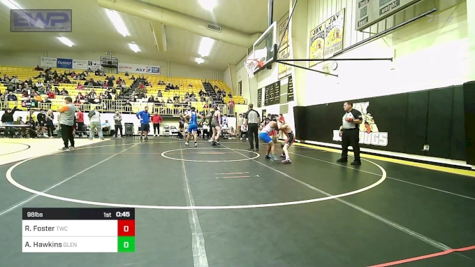 98 lbs Consi Of 8 #1 - Race Foster, Tahlequah Wrestling Club vs Avery ...