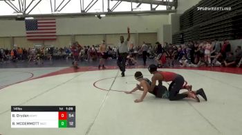 141 lbs Prelims - Ben Dryden, Kingsway MS vs BRADEN MCDERMOTT, Southside MS