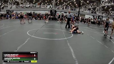 80 lbs Round 3 (8 Team) - Lucas Huntley, Mat Warriors Red vs Daewon Nguyen, Full Circle