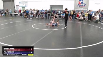 90 lbs Semifinal - Pia Kopiasz, Avalanche Wrestling Association vs Emelia Field, Anchor Kings Wrestling Club