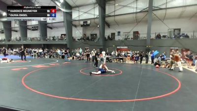 Junior Girls FS - 125 lbs Cons. Round 2 - Kadence Neumeyer, WA vs Olivia Engel, WA