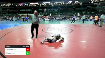 45 lbs Final - Angelo Barbieri, Buxton (NJ) vs Kade Kadel, Sparta