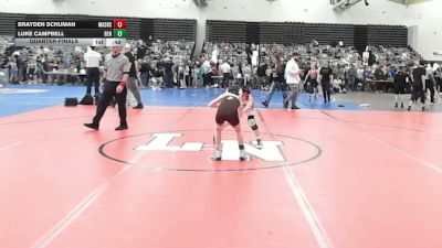 65-B lbs Quarterfinal - Brayden Schuman, Mat Assassins vs Luke Campbell, Bensalem