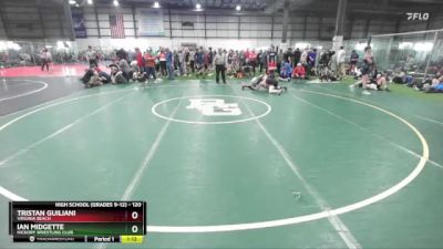 120 lbs Cons. Round 2 - Tristan Guiliani, Virginia Beach vs Ian Midgette, Hickory Wrestling Club
