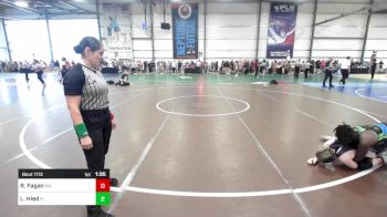 132 lbs Round Of 64 - Rileigh Fagan, MA vs Lesane Hied, FL