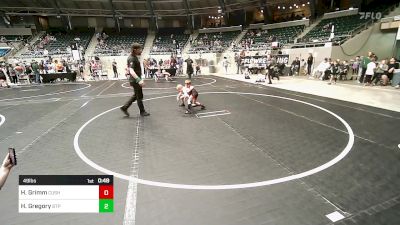49 lbs Consi Of 8 #1 - Henry Grimm, Cushing vs Hayden Gregory, Tulsa Blue T Panthers