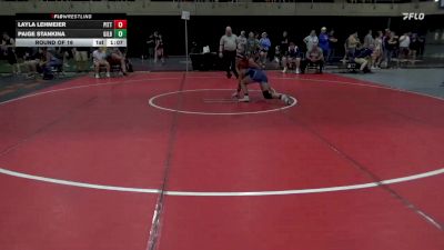 118 lbs Round Of 16 - Layla Lehmeier, Pittsburgh vs Paige Stankina, Gilbertsville