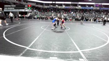 106 lbs Quarterfinal - Andiona Finch, Lucas WC vs Ava Johnson, Hammerin Hawks WC