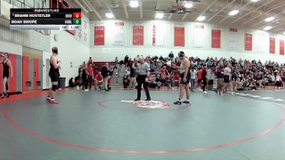 285 lbs Cons. Round 3 - Brahm Hostetler, Orrville vs Noah Swope, Howland