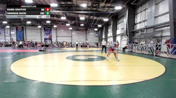 132 lbs Rr Rnd 3 - Naima Ghaffar, Indiana Outlaws Pink vs Kennedie Snow, East Rowan Wrestling Club