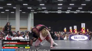 132 lbs 1st Place Match - Vincent Robinson, IL vs Carter Schmidt, MT