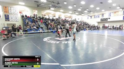 138 lbs Cons. Round 2 - Zachary Smith, Big Bear vs Ruben Reyes, Chino Hills