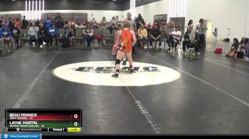90 lbs Placement Matches (8 Team) - Beau Fennick, West Virginia vs Layne Martin, Dundee Wrestling (MI)