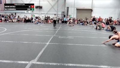 98 lbs Round 3 (4 Team) - Eli Cornwell, Front Royal WC vs Devin Akyali, Upstate Uprising
