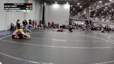 157 lbs Round 3 (4 Team) - Jeffery Harris, Outsiders WC vs Luke Charbonneau, North Hunterdon WC