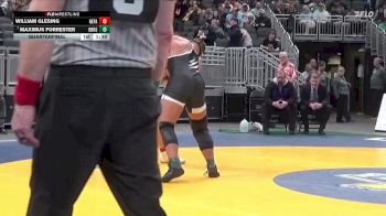 285 lbs Quarterfinal - Maximus Forrester, Brownsburg vs William Glesing, New Palestine