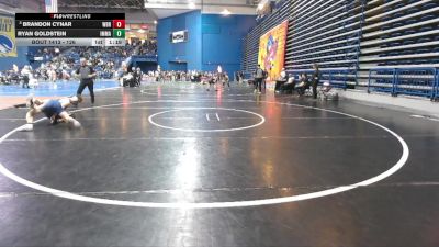 126 lbs Champ. Round 3 - Brandon Cynar, Western Branch vs Ryan Goldstein, Immaculata