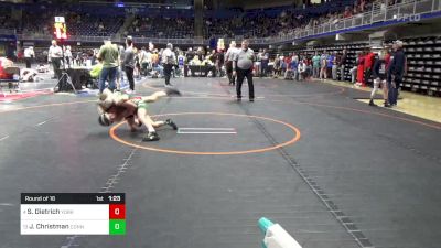 80 lbs Round Of 16 - Silas Dietrich, York Suburban vs John Christman, Connellsville