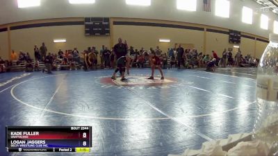 67 lbs Cons. Semi - Kade Fuller, Unattached vs Logan Jaggers, Delta Wrestling Club Inc.