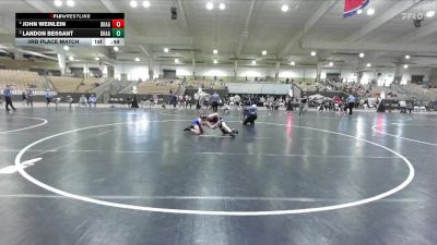 85 lbs 3rd Place Match - John Weinlein, Wave Wrestling Club vs Landon Bessant, Higher Calling Wrestling