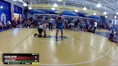 215 lbs Round 5 (8 Team) - Kaleb Johns, Funky Monkey vs Aidan Hart, Soldier City Lions Den