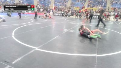 80 lbs Consi Of 4 - Case Martinez, Montrose Elite vs Cash Fitch, Roosevelt Mustangs