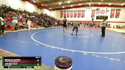 174 lbs Champ. Round 2 - Nicolas Guynn, Utah Tech University vs Steven Ceja, Rio Hondo