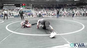 58 lbs Quarterfinal - Mason Shumaker, F-5 Grappling vs Jackson Claybrook, Victory Youth Wrestling