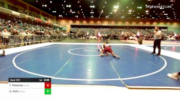 132 lbs Consi Of 16 #2 - Trevor Maestas, Alamosa vs Austin Kelly, Wasatch - B