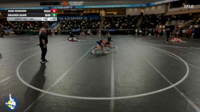 120 lbs Cons. Round 3 - Sam Howard, DeKalb vs Braden Barr, Waukee Northwest