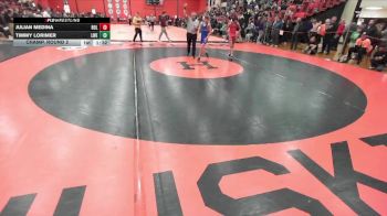 106 lbs Champ. Round 2 - Julian Medina, BOLINGBROOK vs Timmy Lorimer, Frankfort (LINCOLN-WAY EAST)