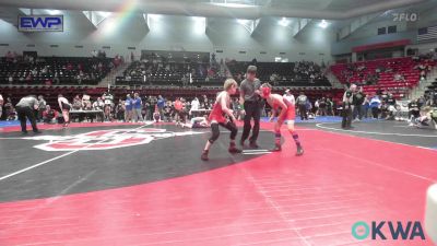 85 lbs Consi Of 4 - Sawyer Shaffer, Caney Valley Wrestling vs Lukus Ringquist, HURRICANE WRESTLING ACADEMY