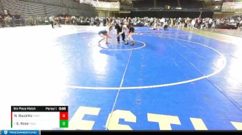 100 lbs 5th Place Match - Sydney Rose, Team Aggression Wrestling Club vs Najalia Baublits, Team Aggression Wrestling Club