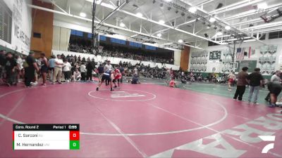 175 lbs Cons. Round 2 - Charlie Sarconi, Redondo Union vs Marcos Hernandez, University