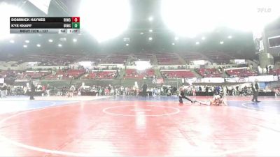 137 lbs Semifinal - Kye Knaff, Shepherd Wrestling Club vs Dominick Haynes, Mountain Man Wrestling