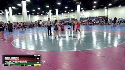 125 lbs Placement (16 Team) - Jobie Conway, Grappling Gators vs Kailera Villavicencio, NC Golden Girls